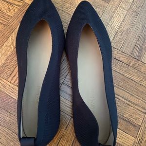 NEW black knit flats
